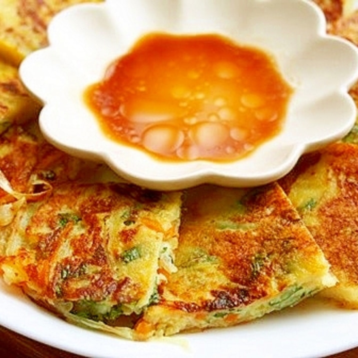 小麦粉不使用!じゃが芋と大葉の野菜チヂミ
